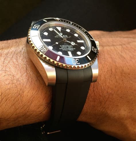 rubber b strap rolex gmt|Rolex rubber strap for sale.